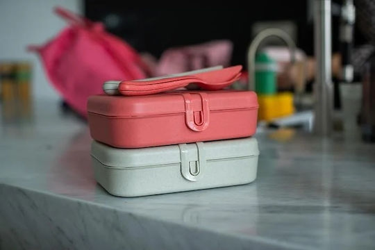 Koziol Πλαστικό Παιδικό Σετ Φαγητού Μπεζ 23.3 x 16.6 x 6.2εκ.