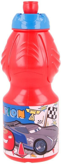Euromic Kids Water Bottle Disney Cars Plastic Red 400ml