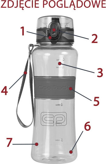 Coolpack Tritanum Детска Пластмасова Детска Публична Оранжева 550ml