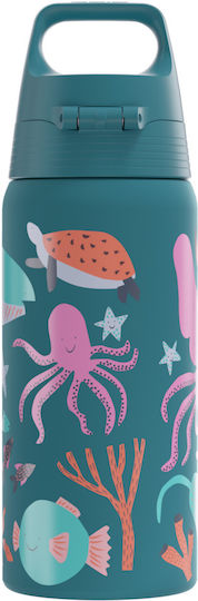 Sigg Kids Water Bottle Thermos Stainless Steel Blue 500ml