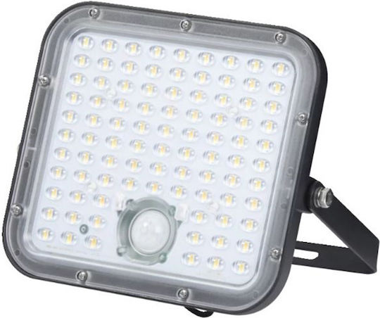 Ledvance Waterproof Solar LED Flood Light 30W Natural White 4000K with Motion Sensor and Remote Control IP65