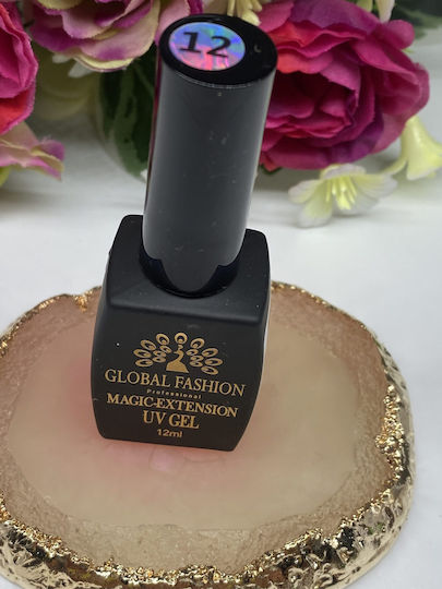 Global Fashion Magic-Extension Гел Гел за изкуствени нокти 12 Shimmer 12мл