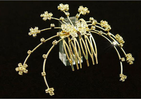 Unique Silver-Plated Bridal Hair Comb Butterfly Crystals 11.5 X 9cm Francesca