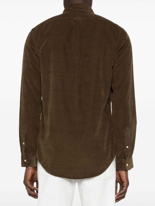 Ralph Lauren Long-sleeved Corduroy Shirt Chocolate