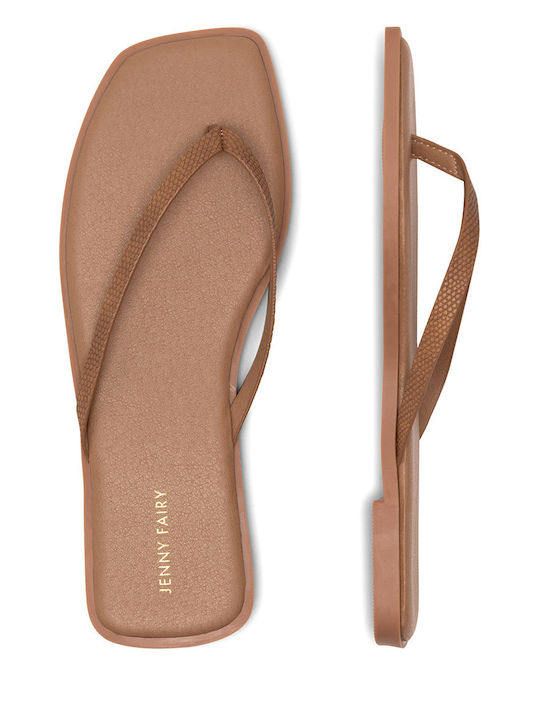 Women's Flat Sandals in Brown Color