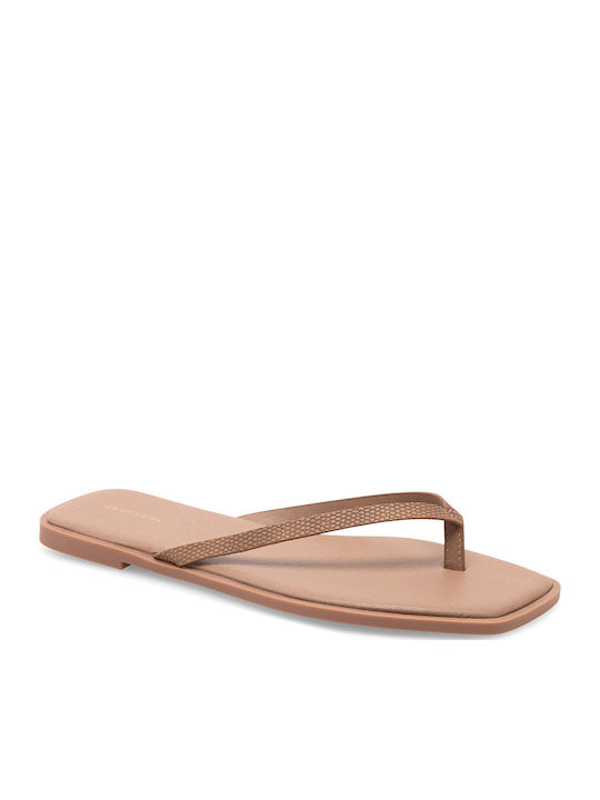 Women's Flat Sandals in Brown Color