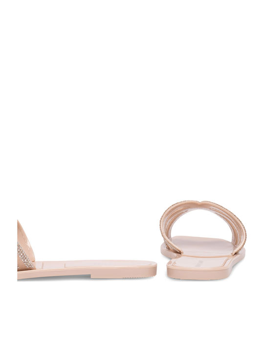 Flache Sandalen für Damen in Beige Farbe