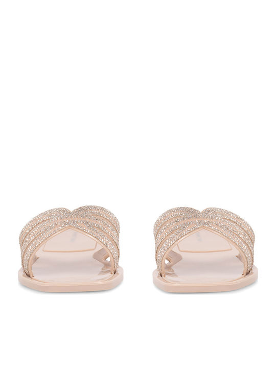Flache Sandalen für Damen in Beige Farbe