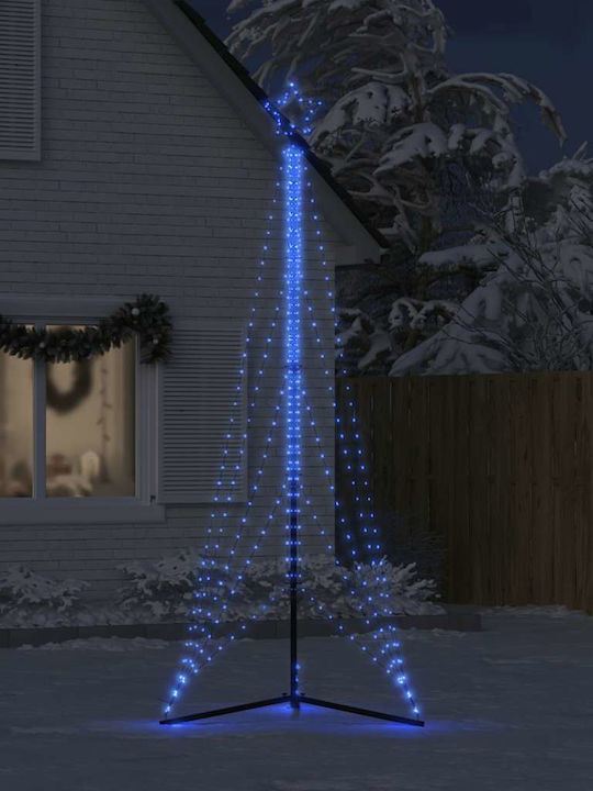 vidaXL Christmas Decorative Illuminated Tree 300cm Yes Electric Blue