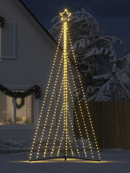 vidaXL Christmas Decorative Illuminated Tree 400cm Yes Electric White