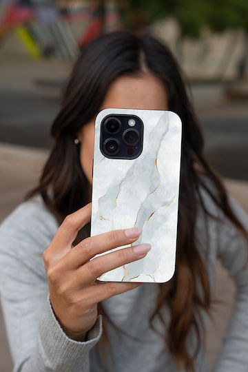 Sonique Marble Series Case for Samsung Galaxy A50 Galaxy A50s Galaxy A30s White 01