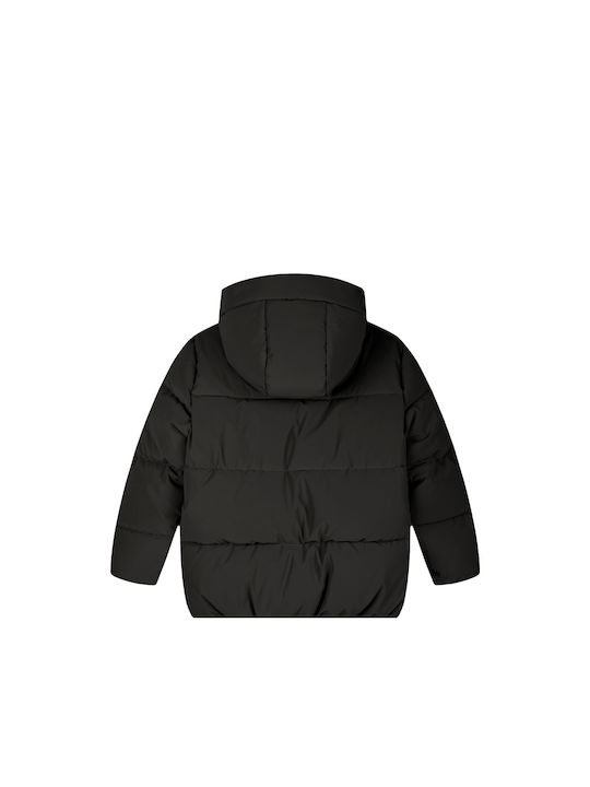 Energiers Kids Quilted Jacket with Hood Black