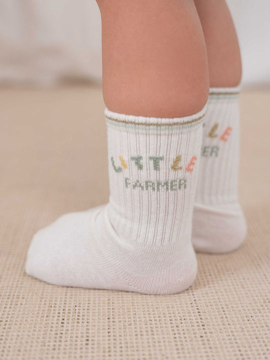 Little Dutch Kindersocken Farm Grüne Sunny Streifen 3er-Pack