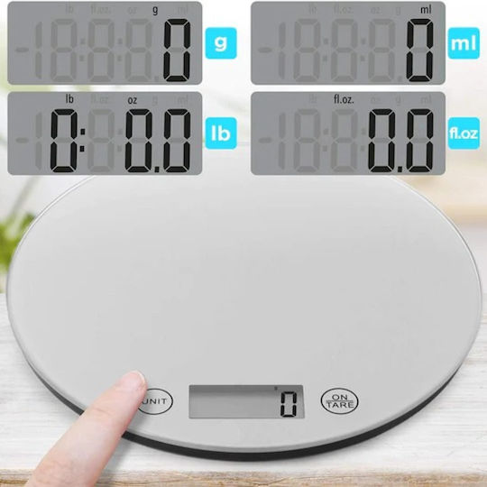 Royalty Line Digital Kitchen Scale Up To 5kg White