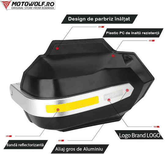 Apărători de mâini universale pentru motociclete Motowolf – Protecție superioară pentru mâinile tale