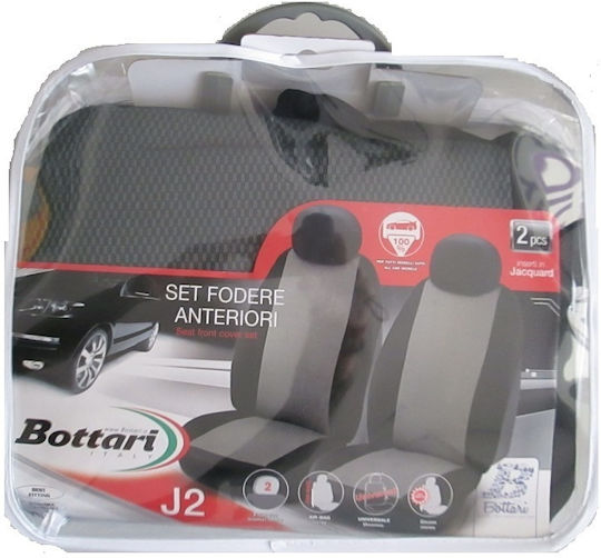 Bottari Vordersitzbezüge 2Stück Polyester Schwarz