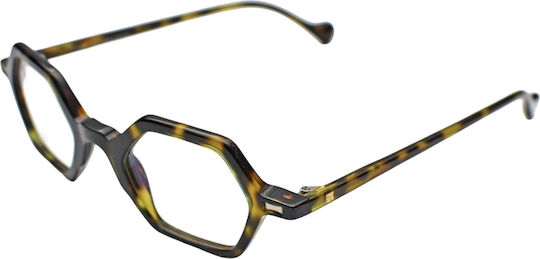 Les Pieces Uniques Plastic Eyeglass Frame Brown Tortoise Lpu-kira-01