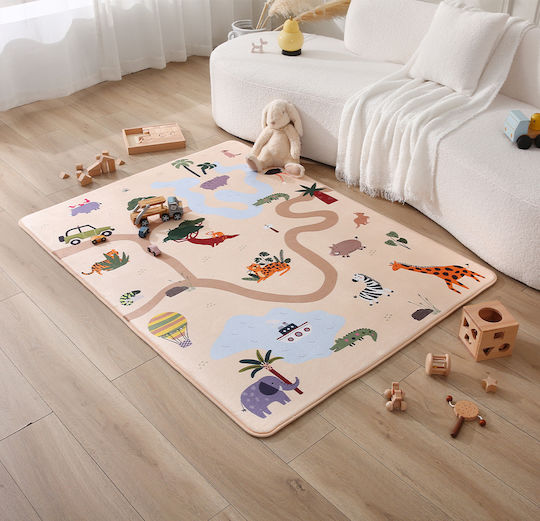 Hakuna Matte Kids Rug Bej 160x120cm Thickness 15mm