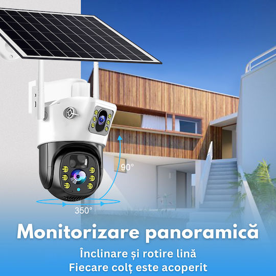 IP Überwachungskamera Wi-Fi Full HD+ 4MP Wasserdicht Batteriebetrieben mit Zwei-Wege-Kommunikation