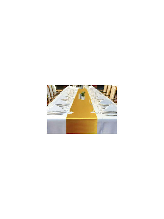 Ruhhy Față De Masă De Crăciun Material Textil Runner Aurie 900x36cm