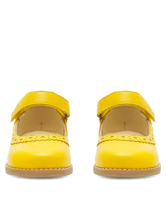 Kids Ballerinas with Hoop & Loop Closure Yellow