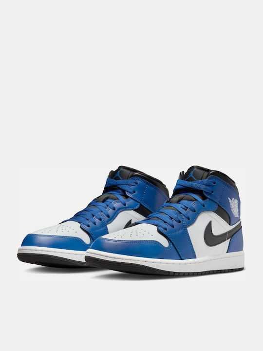 Air  1 Mid Herren Stiefel Blau