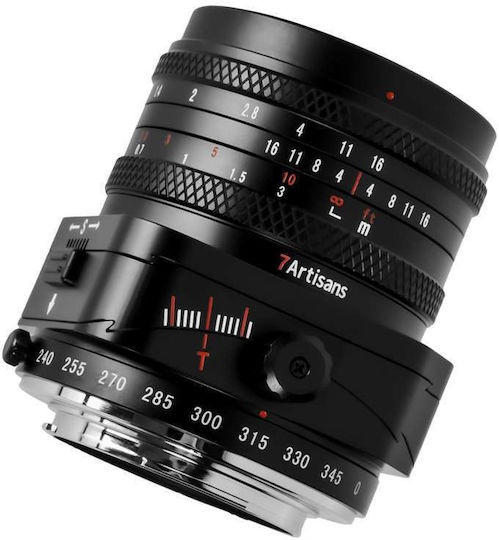 7artisans Crop Obiectiv Foto Photoelectric 50mm f/1.4 Tilt-Shift pentru Montura Fujifilm X Black