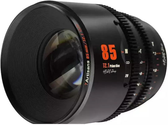 7artisans Crop Camera Lens Photoelectric 85mm T2.1 Hope S35 Cine Fixed for Canon RF Mount Black