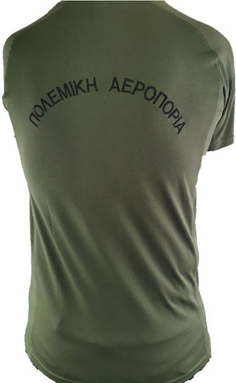 Armymania Mânecă scurtă Tricou Aviație în Kaki Culoare