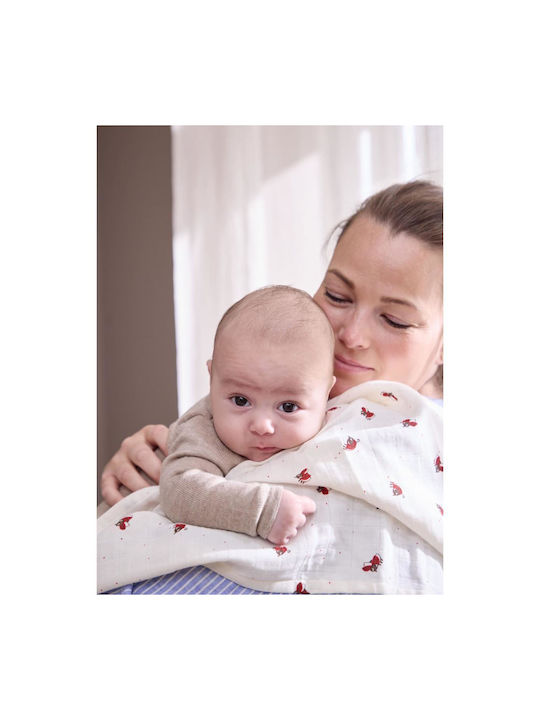 Filibabba Muslin Swaddle Wrap 65x65cm.