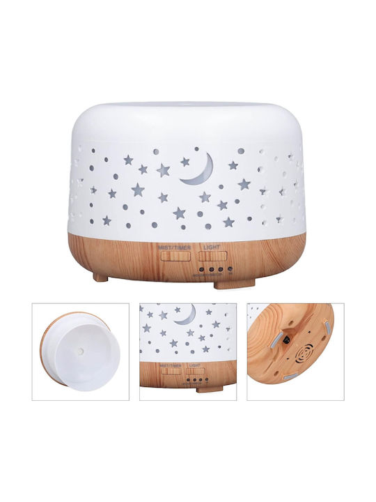Διαχύτης Αιθέριων Ελαίων Nebula White Diffuser Aromatherapy Led 300ml