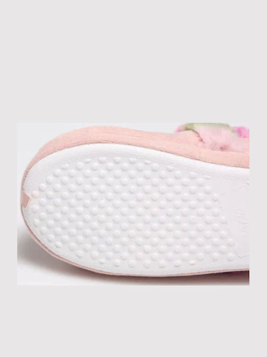 Geschlossene Damen Hausschuhe Rosa