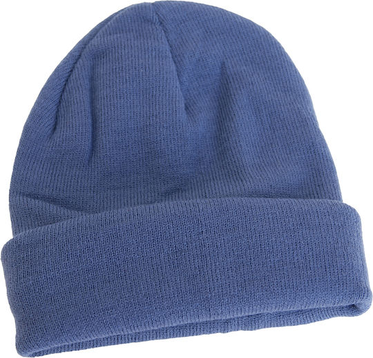 Beanie Unisex Beanie Knitted in Blue color