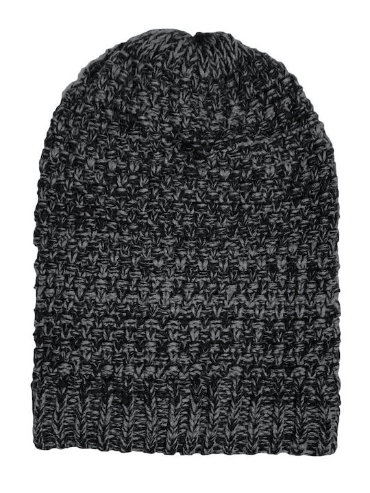 Beanie Unisex Σκούφος Πλεκτός σε Γκρι χρώμα