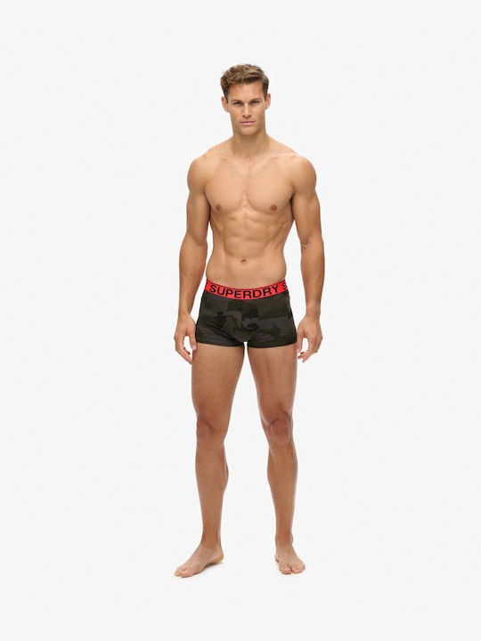 Superdry Trunk Ανδρικά Μποξεράκια 2pack Black Camo M3110461a Cs4