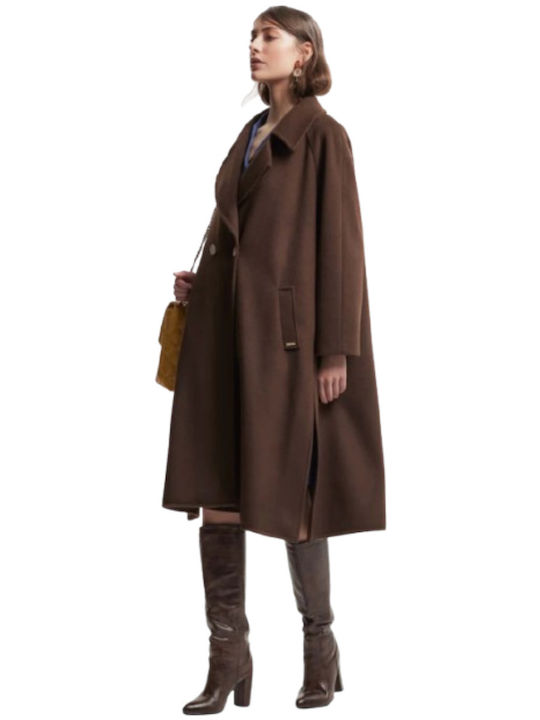 Γυναικείο Παλτό Marrone Oversized