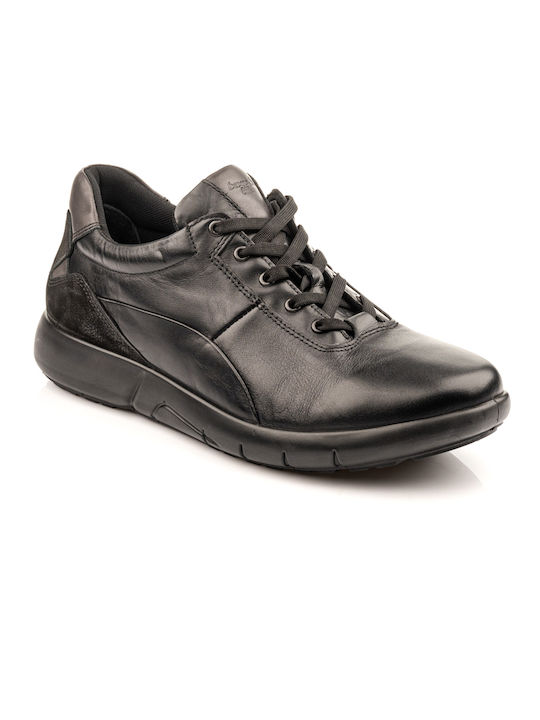 Boxer Men's Anatomic Leather Casual Shoes Black