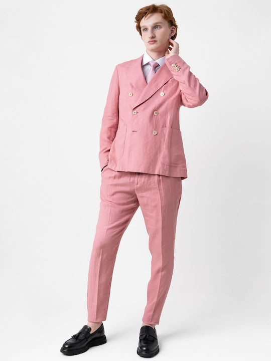 Sommer Herrenanzug Pink