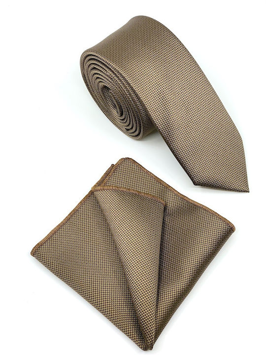 Legend Accessories Synthetic Men's Tie Set Monochrome Beige