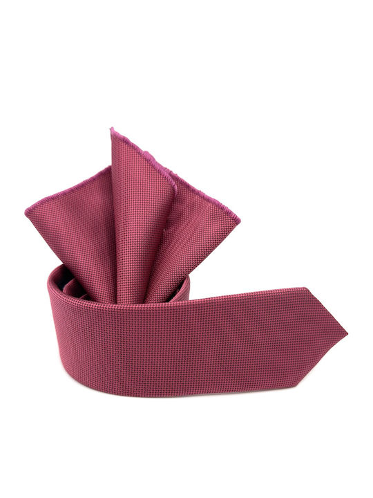 Legend Accessories Men's Tie Set Printed in Red Color