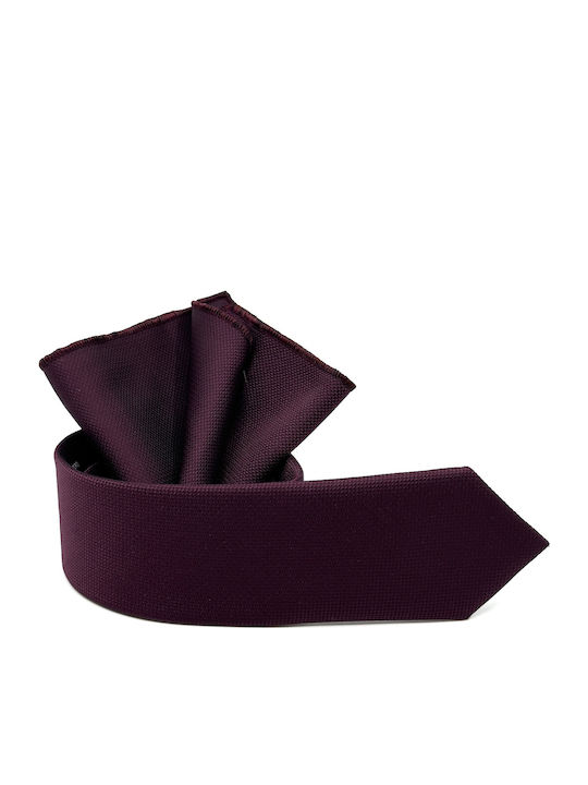Legend Accessories Комплект Мъжки Кравати Синтетичен Монохромен Purple Bordeaux