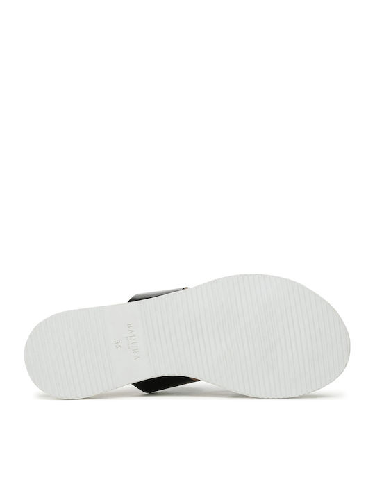 Flache Sandalen für Damen in Schwarz Farbe