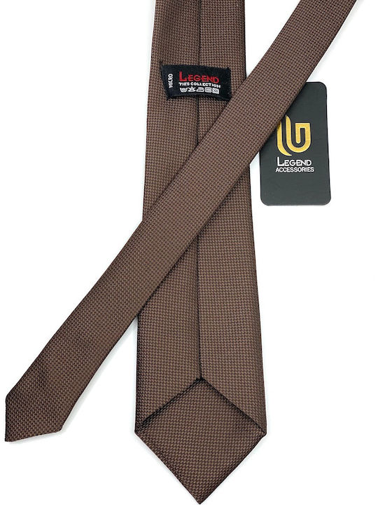 Legend Accessories Men's Tie Set Monochrome Brown Red