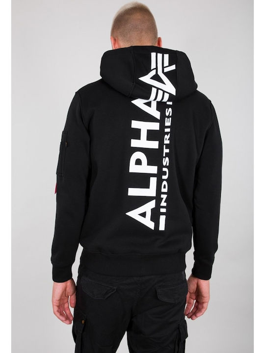 Alpha Industries Black with Hood