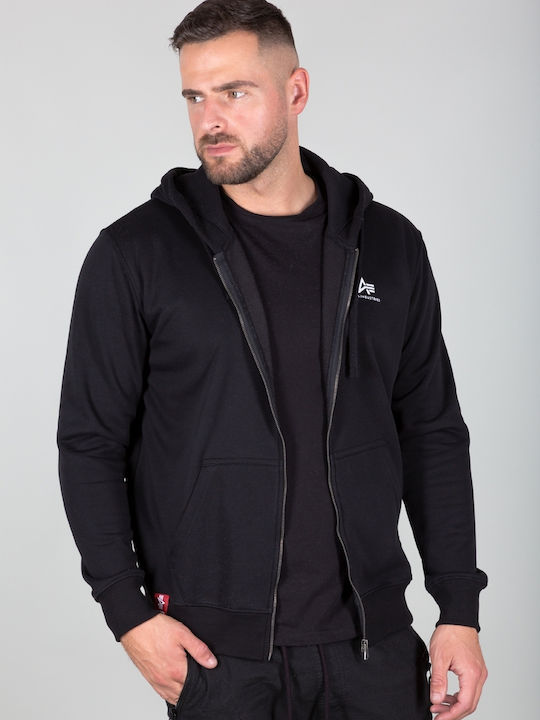 Alpha Industries Black with Hood