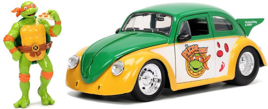 Jada Toys Teenage Mutant Ninja Turtles 1959 VW Käfer Drag Fahrzeug Replik in Maßstab 1:24
