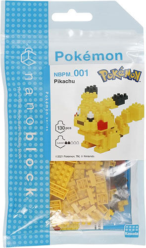 Bandai Nanoblock Pokemon Pikachu Сглобяема фигура от строителни блокчета Nbpm001