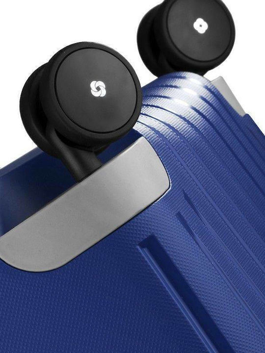 Samsonite Spinner Μεγάλη Βαλίτσα Ταξιδίου Σκληρή Μπλε με 4 Ρόδες Ύψους 75εκ.