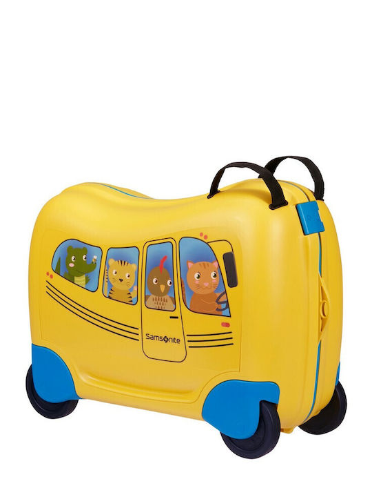 Samsonite Dream2go Kids Cabin Hard Yellow Suitcase With 4 Wheels Height 38cm