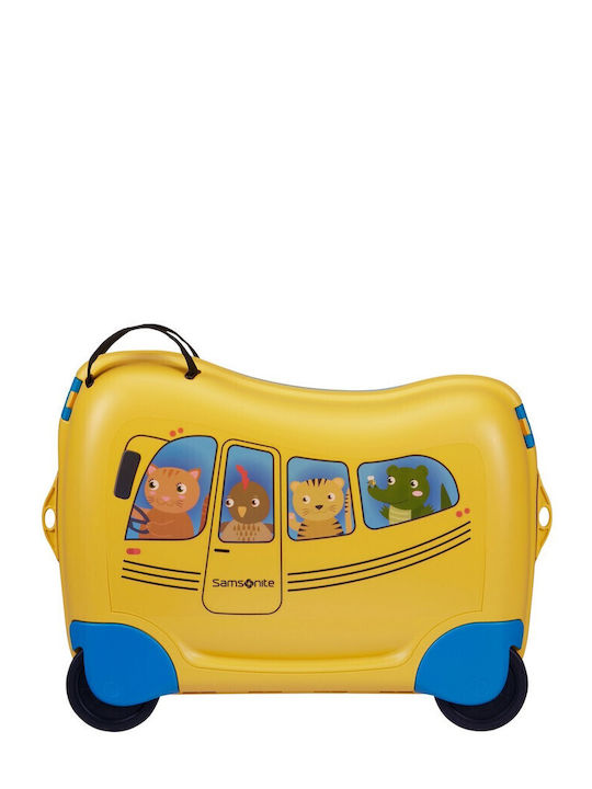 Samsonite Dream2go Kids Cabin Hard Yellow Suitcase With 4 Wheels Height 38cm